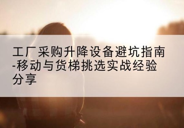 富平移动式升降机怎么选-工厂采购升降设备避坑指南-移动与货梯挑选实战经验分享